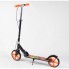 Самокат двоколісний Best Scooter 94621 з ручним гальмом колеса 20 см Чорний з помранчевим