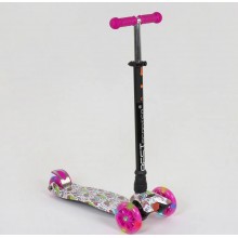 Самокат дитячий триколісний Best Scooter 779-1341 MAXI колеса поліуретан з підсвічуванням
