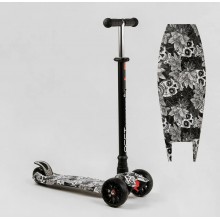 Самокат дитячий триколісний Best Scooter S-12208 MAXI колеса поліуретан з підсвічуванням