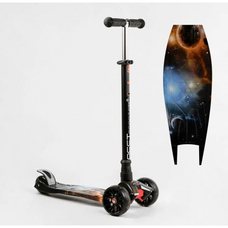 Самокат дитячий триколісний Best Scooter S-10743 MAXI колеса поліуретан з підсвічуванням