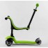 Самокат триколісний Best Scooter PL-315 Самокат-біговець З сидінням Регулювання керма Зелений