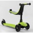 Самокат триколісний Best Scooter PL-315 Самокат-біговець З сидінням Регулювання керма Зелений