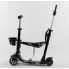 Самокат триколісний Best Scooter 41405 Колеса поліуретан Світяться Батьківська ручка чорний