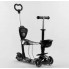 Самокат триколісний Best Scooter 41405 Колеса поліуретан Світяться Батьківська ручка чорний