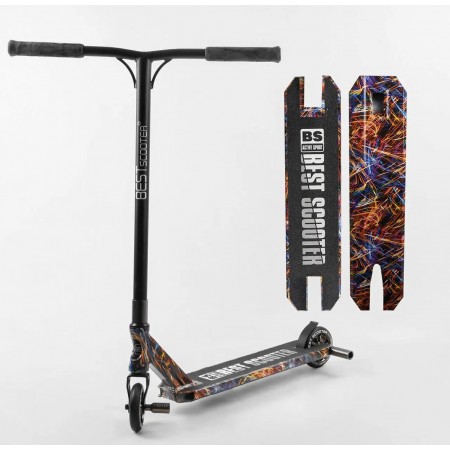 Самокат трюковий Best Scooter 77350 з пегами вузька дека