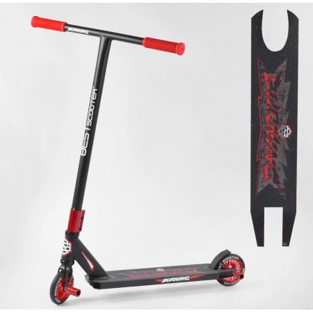 Самокат трюковий Best Scooter 76585 з пегами Чорний