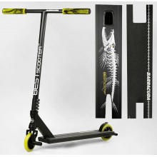 Самокат трюковий Best Scooter BC-30111 "Barracuda" з пегами Чорний