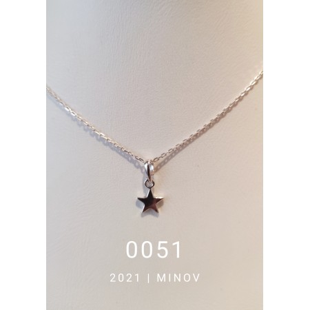 Кольє з срібла MINOV 0051 підвіска Зірочка Срібло 925
