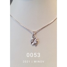 Кольє з срібла MINOV 0053 підвіска "Клевер" Срібло 925