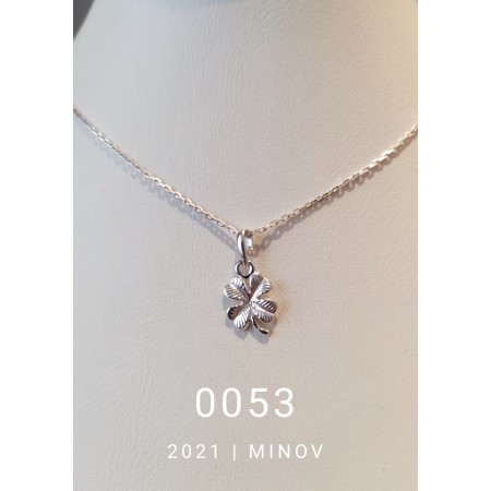 Кольє з срібла MINOV 0053 підвіска "Клевер" Срібло 925