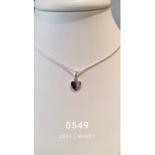Кольє з срібла MINOV 0549 підвіска Сердечко Срібло 925