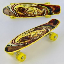 Пенни борд Best Board F 8740, дека 21.65" колеса светятся, PU. Фиолетовый