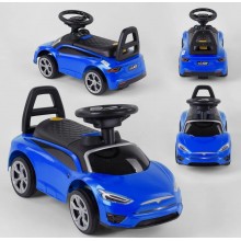 Дитяча каталка JOY TS 72707 Толокар Tesla музичне кермо Багажник Синій