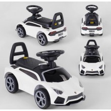 Дитяча каталка JOY LB 309 Толокар Lamborghini музичне кермо Багажник Білий