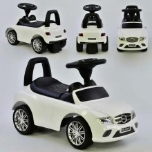 Дитяча каталка JOY R-0088 Толокар з музичним кермом Багажник Білий