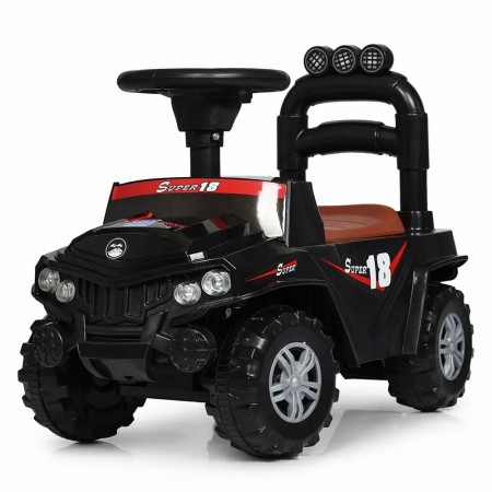 Каталка дитяча Bambi M 4230L-2 Машина-толокар Музичні ефекти Чорний