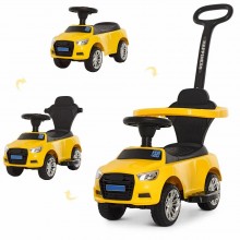 Каталка дитяча Bambi M 3503A-6 Батьківська ручка Музичні і світлові ефекти Жовтий