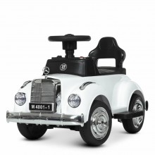 Толокар-електромобіль Bambi M 4801-1 Mercedes з музикою та світлом Білий