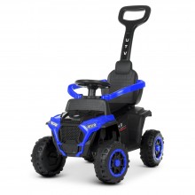 Каталка Електромобіль Bambi M 4803-4 Толокар 2 в 1 Квадроцикл з батьківською ручкою Синій