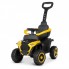 Машинка-каталка Bambi M 4802-6 Толокар 2 в 1 з батьківською ручкою Музикою та світлом Жовтий