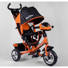 Детский трехколесный велосипед Best Trike 6588-30-108 музыкальная панель ремни безопасности Оранжевый с черным
