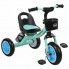 Дитячий триколісний велосипед Best Trike «TURBOTRIKE» M 3197-M-1 з EVA колесами і пляшкою для води Бірюзовий.