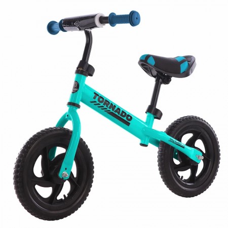 Беговел TILLY Balance Tornado T-21255/1 Надувные колёсама 12" Бирюзовый