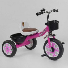 Детский трехколесный велосипед Best Trike LM-2806 колеса пена две корзины Розовый
