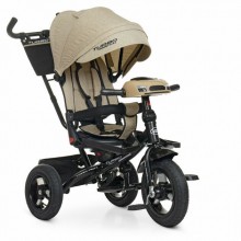 Дитячий триколісний велосипед Turbo Trike М 5448HA-7 надувні колеса Поворотний сидіння Бежевий