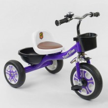 Дитячий триколісний велосипед Best Trike LM-1355 колеса піна два кошики Фіолетовий
