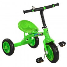 Детский трехколесный велосипед PROFI KIDS M 3252 звоночек Зеленый