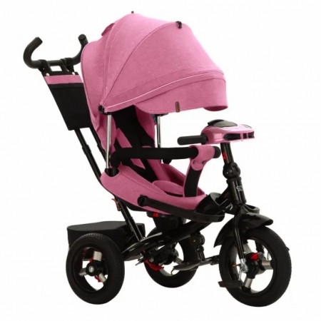 Дитячий триколісний велосипед TILLY Impulse T-386/2 рожевий льон