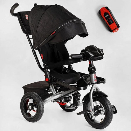 Дитячий триколісний велосипед Best Trike 6088 F-600-19 музична панель c USB Чорний