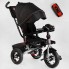 Дитячий триколісний велосипед Best Trike 6088 F-600-19 музична панель c USB Чорний