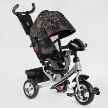 Дитячий триколісний велосипед Best Trike 6588/78-755 з музичною фарою USB Колеса піна Чорний